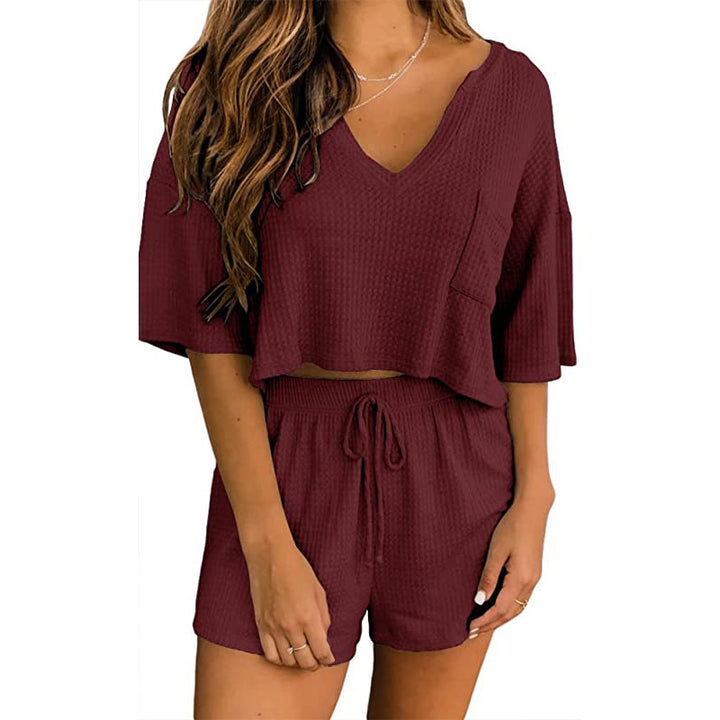 Lune London Women's Waffle Knit Loungewear Set