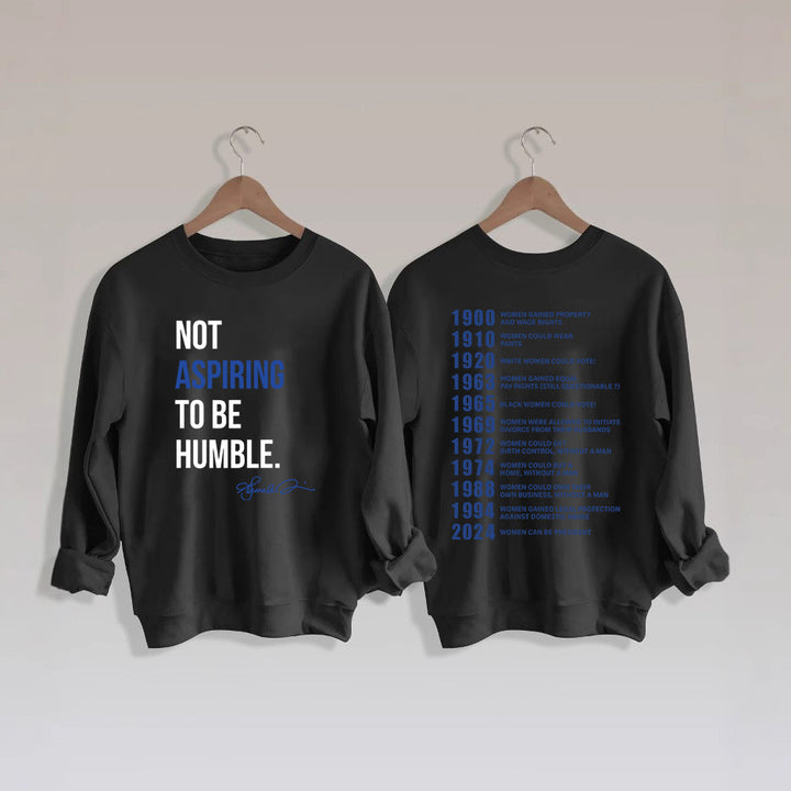 Sweat-shirt pour femmes avec lettrage inspirant et motif historique Chic & Stil