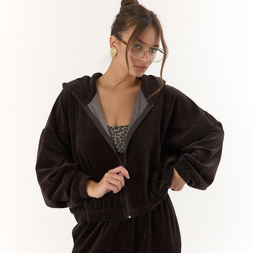 Women's comfortable jumpsuit with practical pockets and full zip Lune London