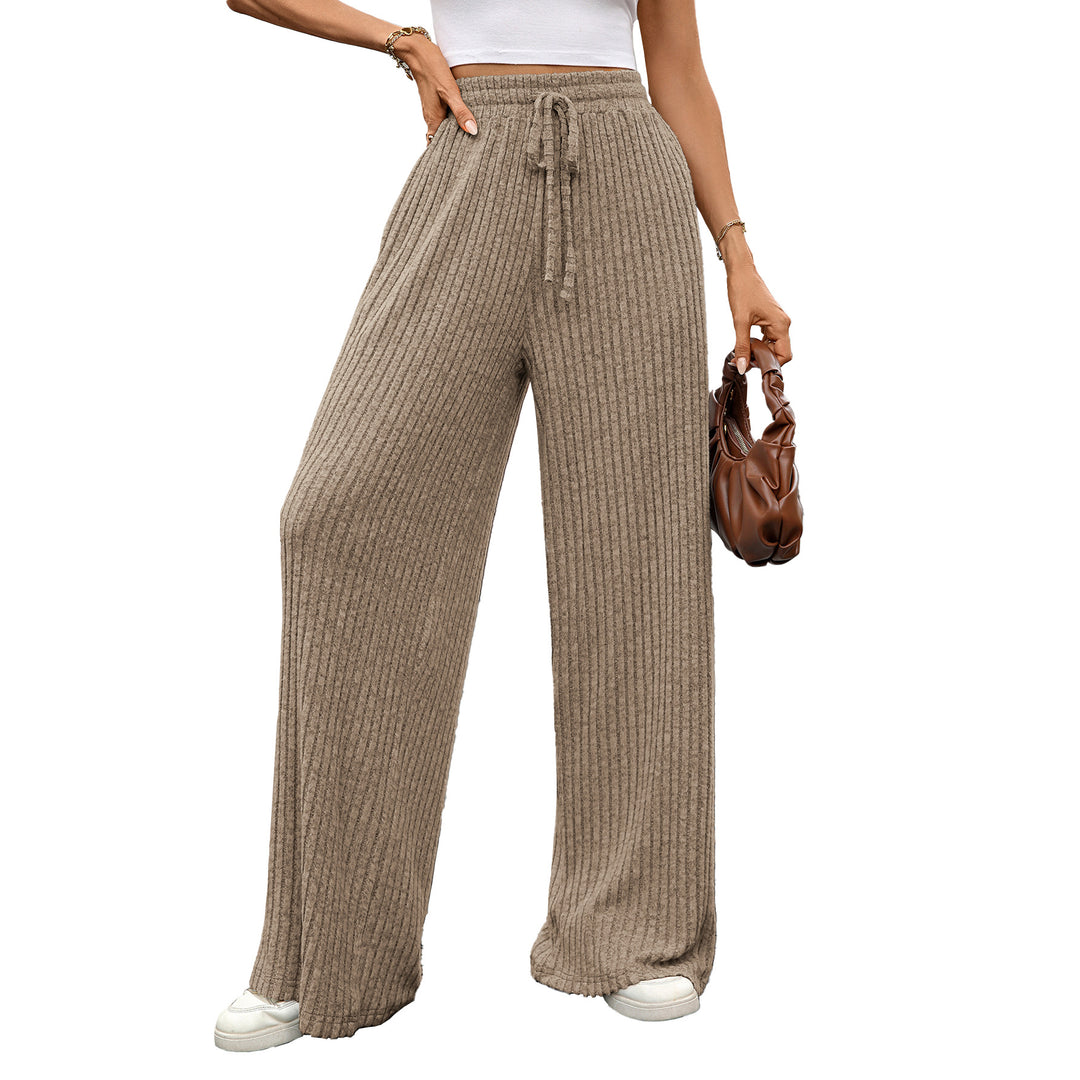 Wide ribbed pants for women Lune London