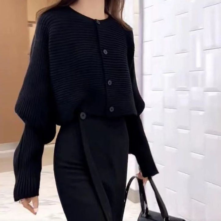 Cardigan ample pour femmes avec détails de boutons et coupe large Chic & Stil