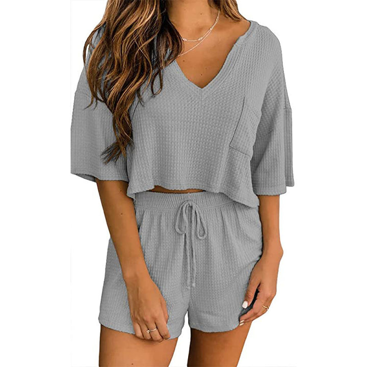 Lune London Women's Waffle Knit Loungewear Set