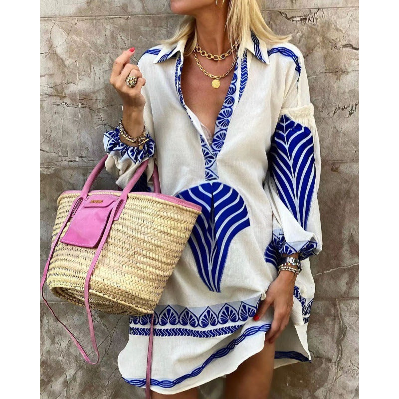 Women Boho-Chic Embroidered Midi Dress Lune London