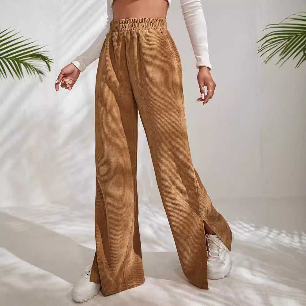 Lune London Wide Ribbed Pants for Women