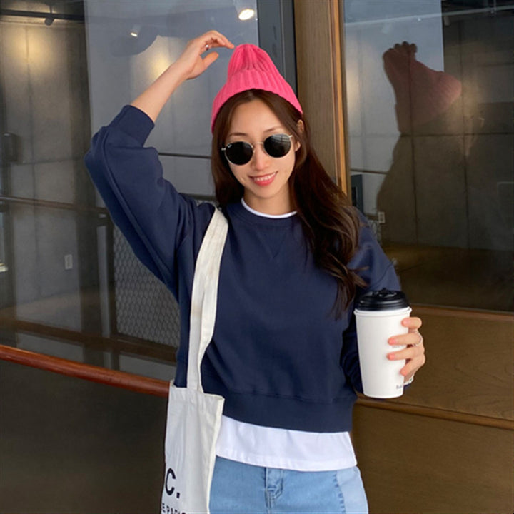 Sweatshirt décontracté pour femmes avec des manches volumineuses Chic & Stil