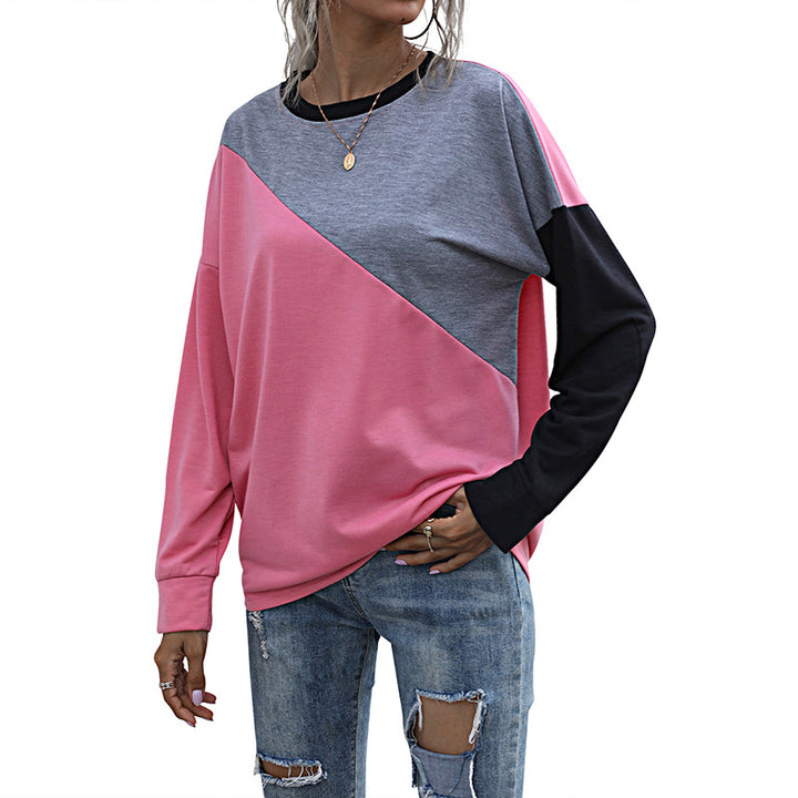 Sweat à capuche féminin à la mode avec des blocs de couleur contrastés Chic & Stil