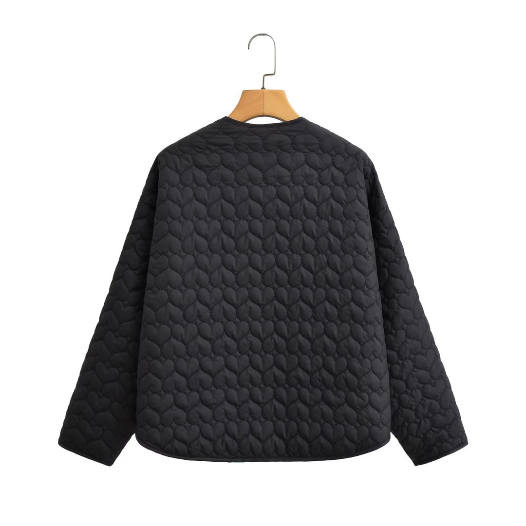 Quilted transition jacket for women with side pockets and modern design Lune London