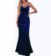 Lune London | Solid Color Slim Fit Flowing Maxi Dress