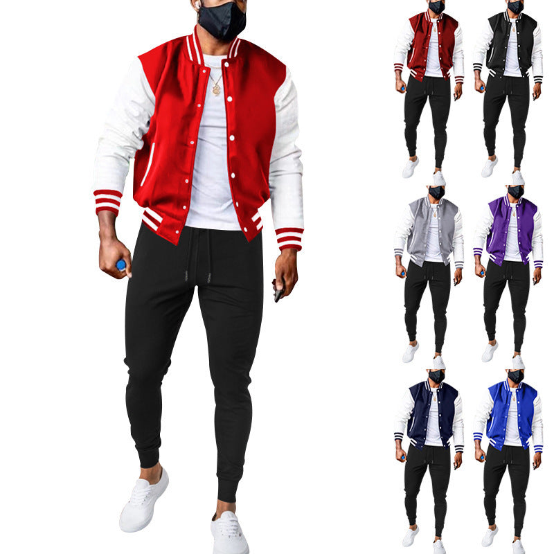 Sport college jacket for men with high-quality materials and elastic cuffs Lune London