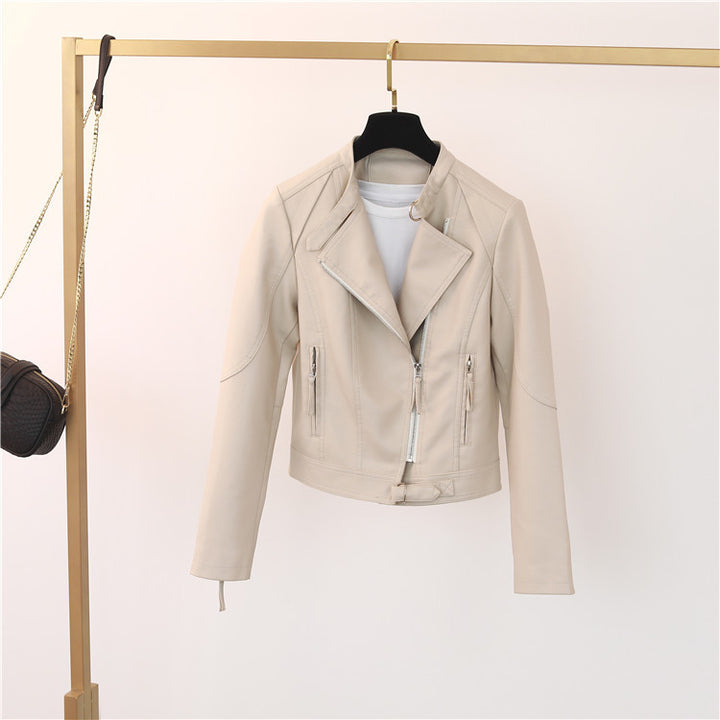 Casual biker jacket for women in high-quality leather Lune London