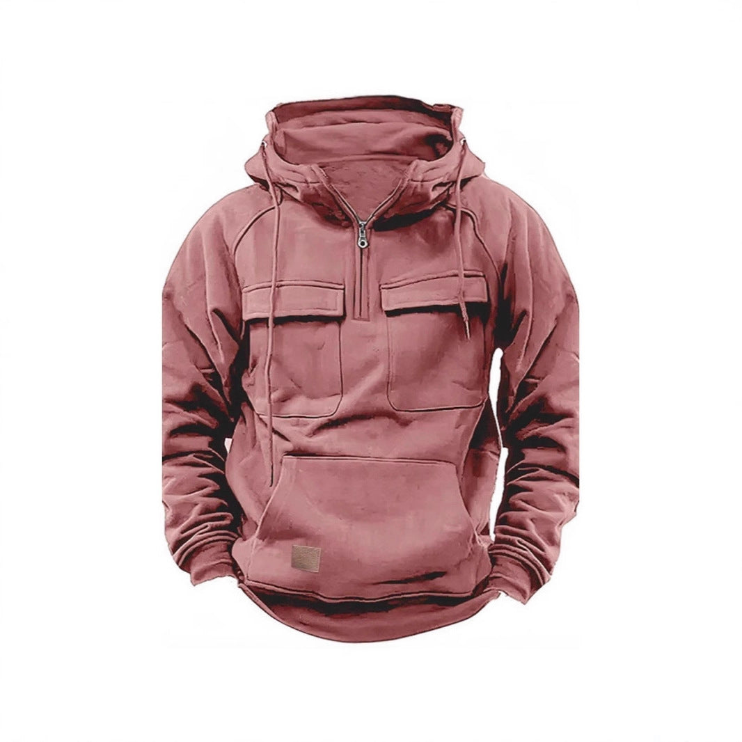 Practical and warm hooded jacket for men with pockets Lune London