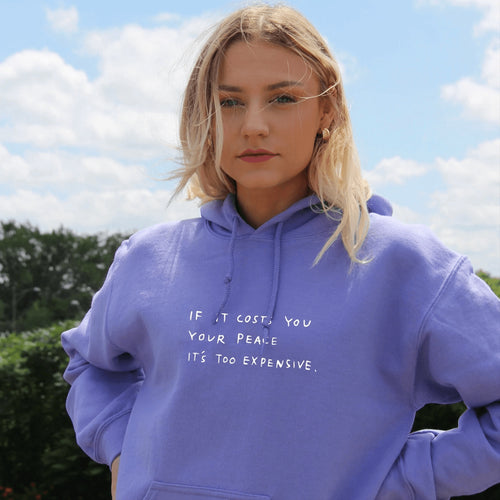 Women's hoodie with inspiring motif Lune London
