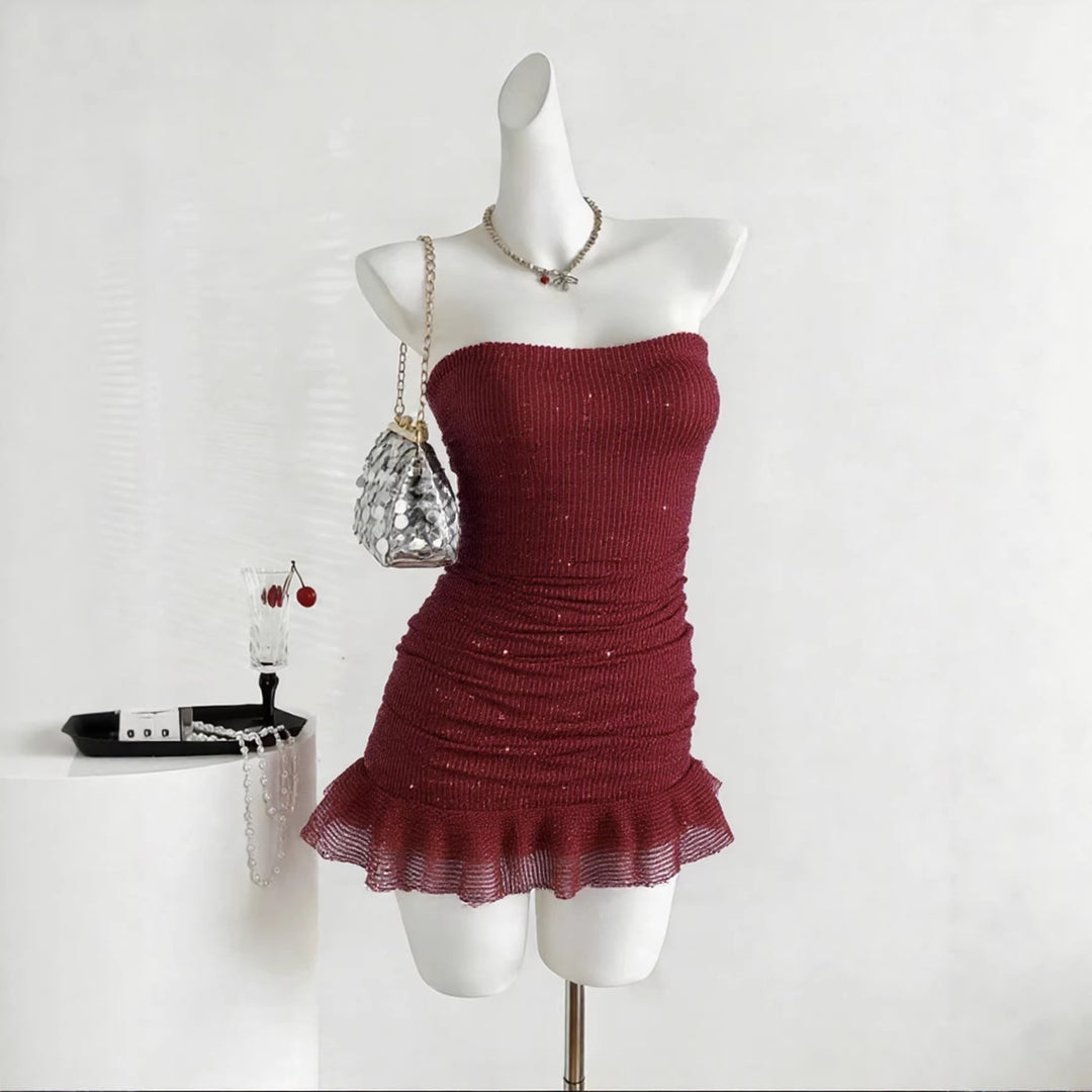 Women Glamorous Sequin Dress Lune London