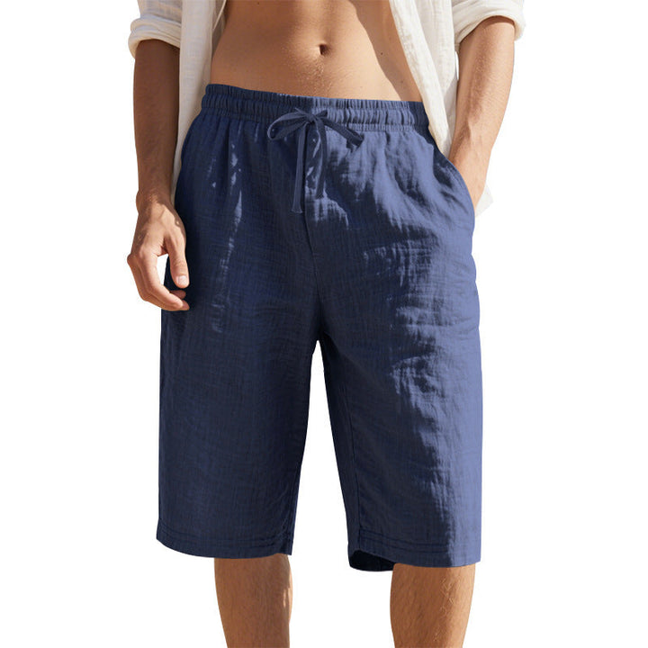 Men's Leisure Pants with Elastic Waistband and Side Pockets Lune London