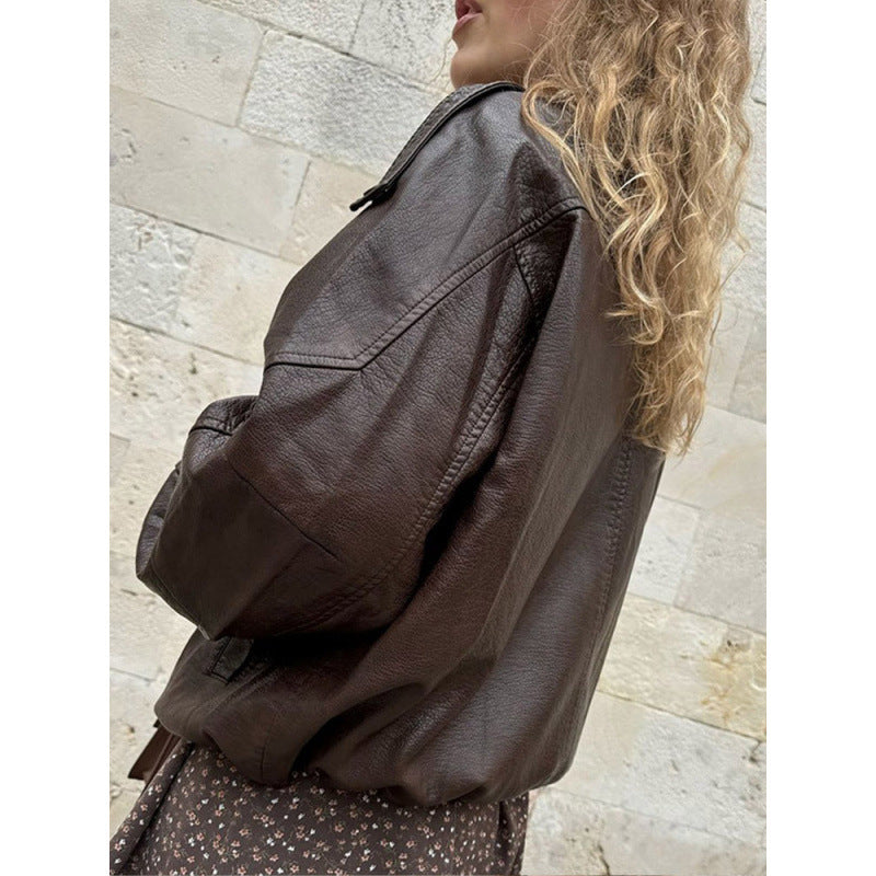Trendy leather jacket for women with urban style Lune London