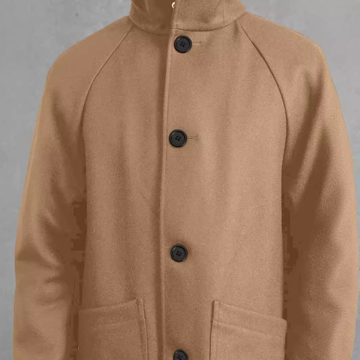 Elegant and comfortable quilted jacket for men with hood Lune London