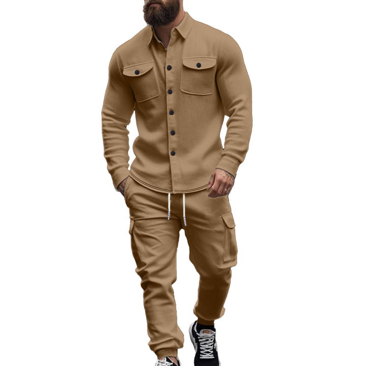 Men's Cargo Shirt and Jogging Pants Set Lune London