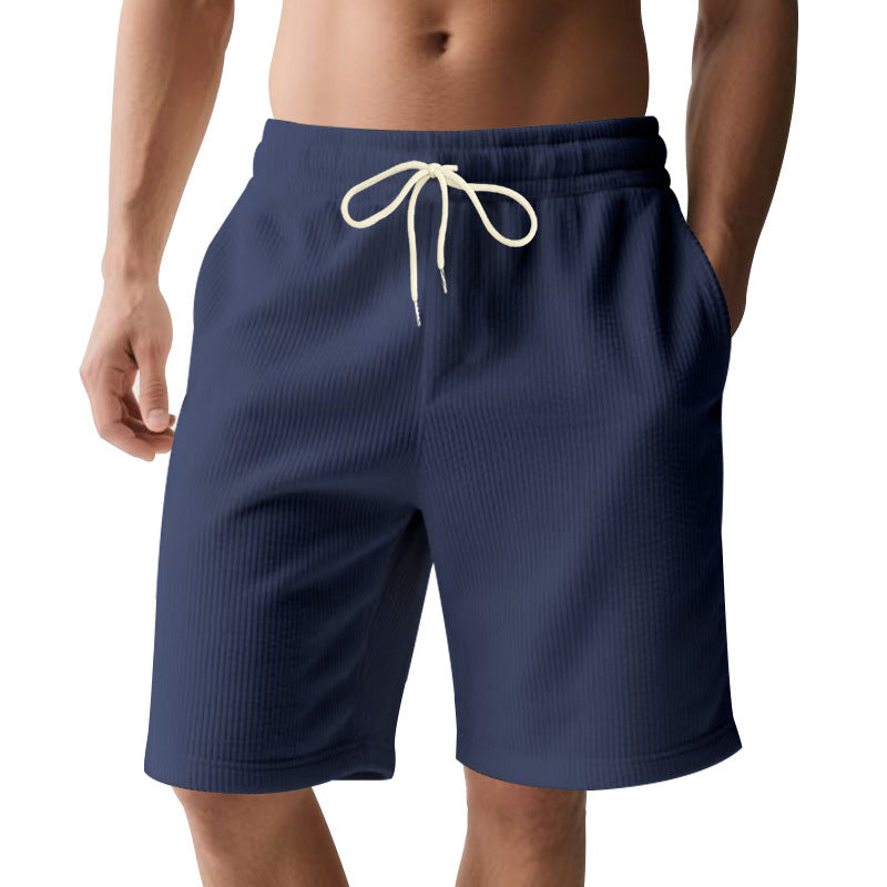 Men's breathable sport shorts with elastic waistband and drawstring Lune London