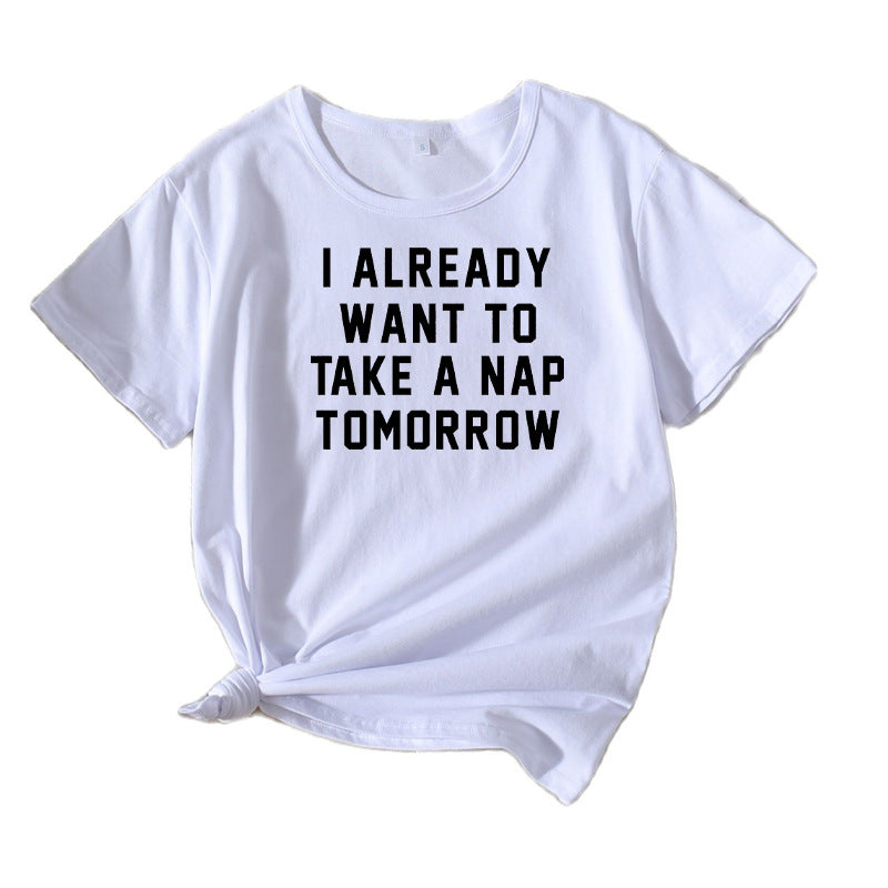 Women Casual Fitted T-shirt Statement Lune London