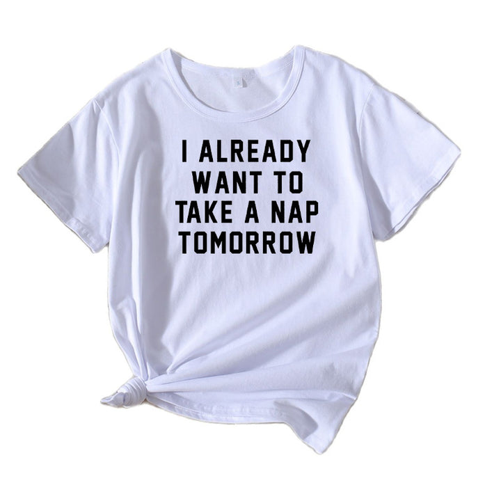 Women Casual Fitted T-shirt Statement Lune London