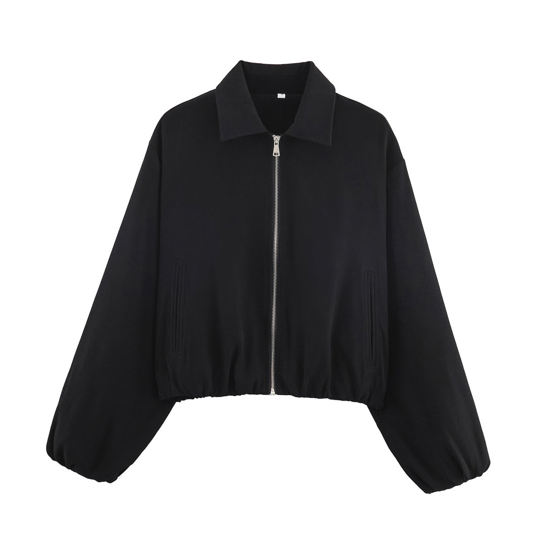Lightweight ladies jacket with elastic hem and practical pockets Lune London