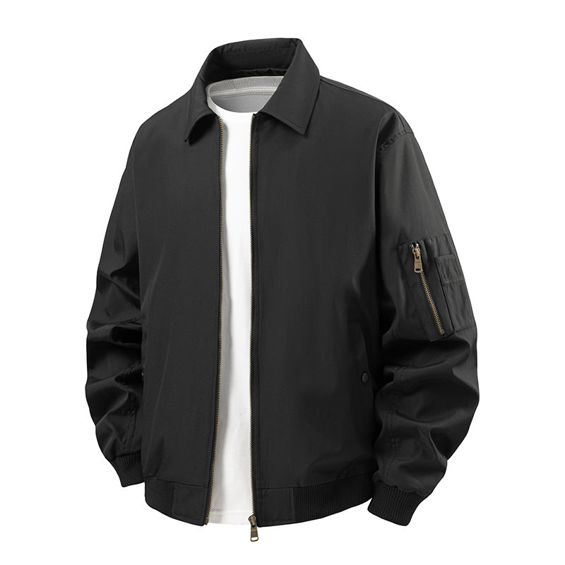 Sporty bomber jacket for men with practical zip pockets Lune London