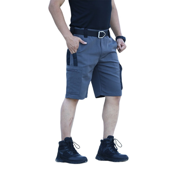 Shorts cargo pour hommes avec poches latérales pratiques et taille réglable Lune London