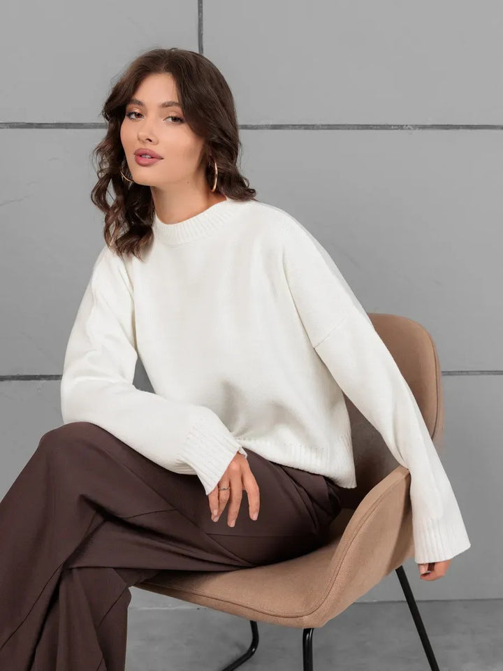 Women casual knit sweater with loose fit Lune London