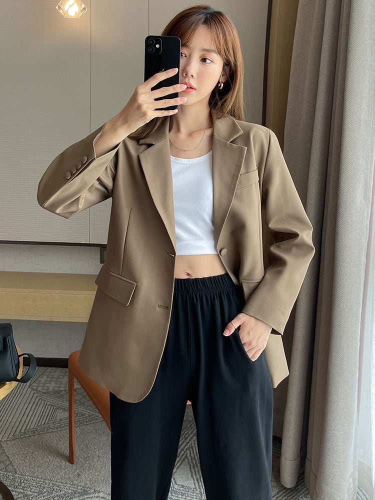 Blazer surdimensionné élégant pour femmes avec coupe décontractée et détails fins Chic & Stil