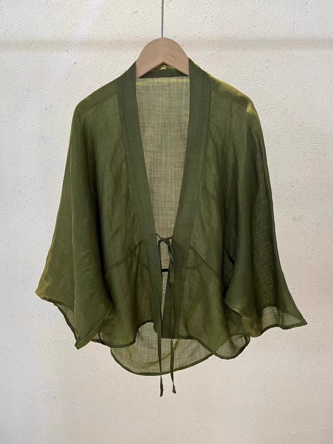 Women Lightweight Sheer Wrap Jacket Lune London