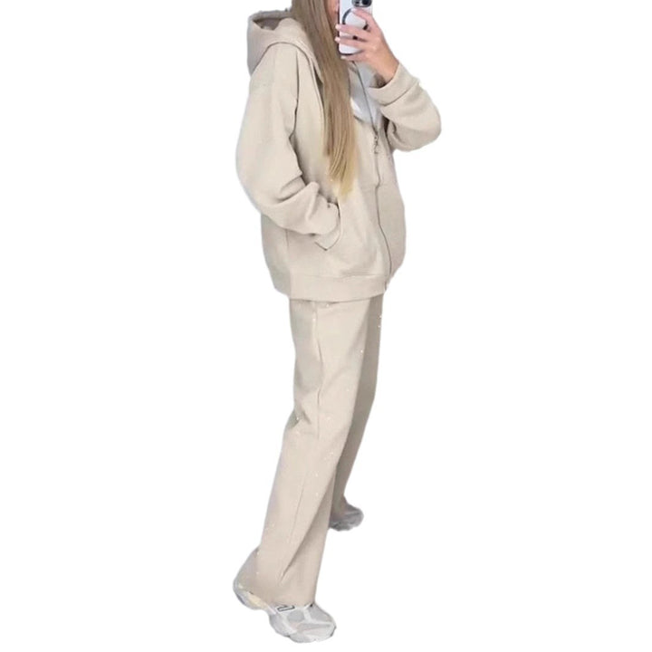 Chic Polka Dot Track Suit for Women
