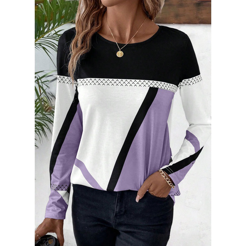 Trendy long sleeve shirt for women with graphic pattern Lune London