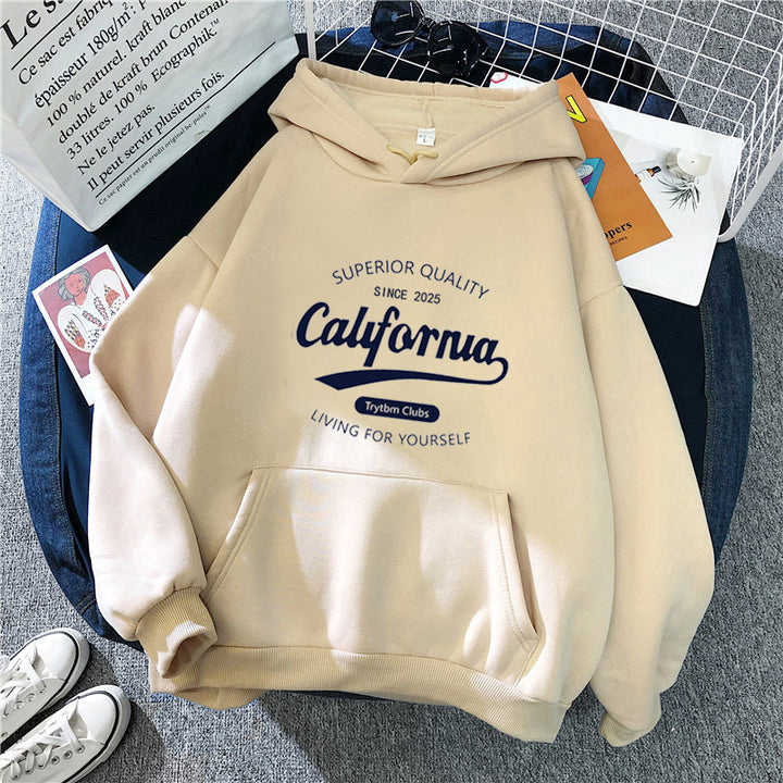 Women's casual hoodie with creative lettering Chic & Stil