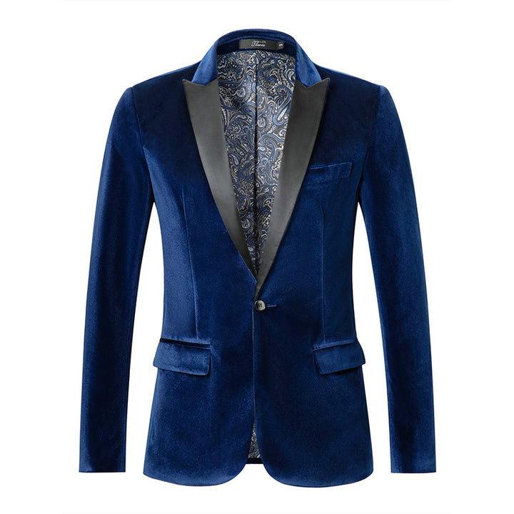 Elegant velvet jacket for men with luxurious details Lune London