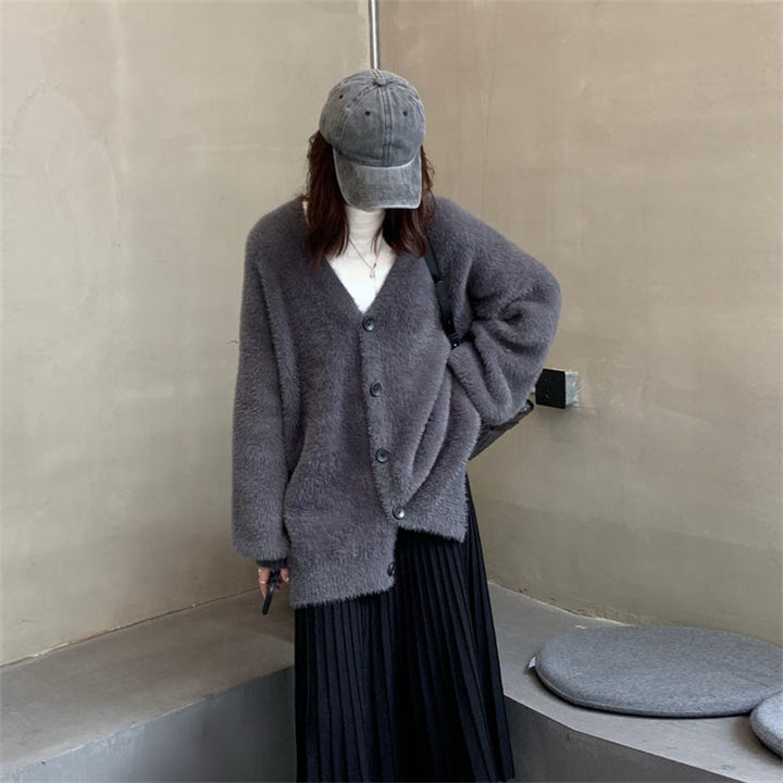 Cardigan Flou Femme avec Détails de Boutons et Design Ample Chic & Stil
