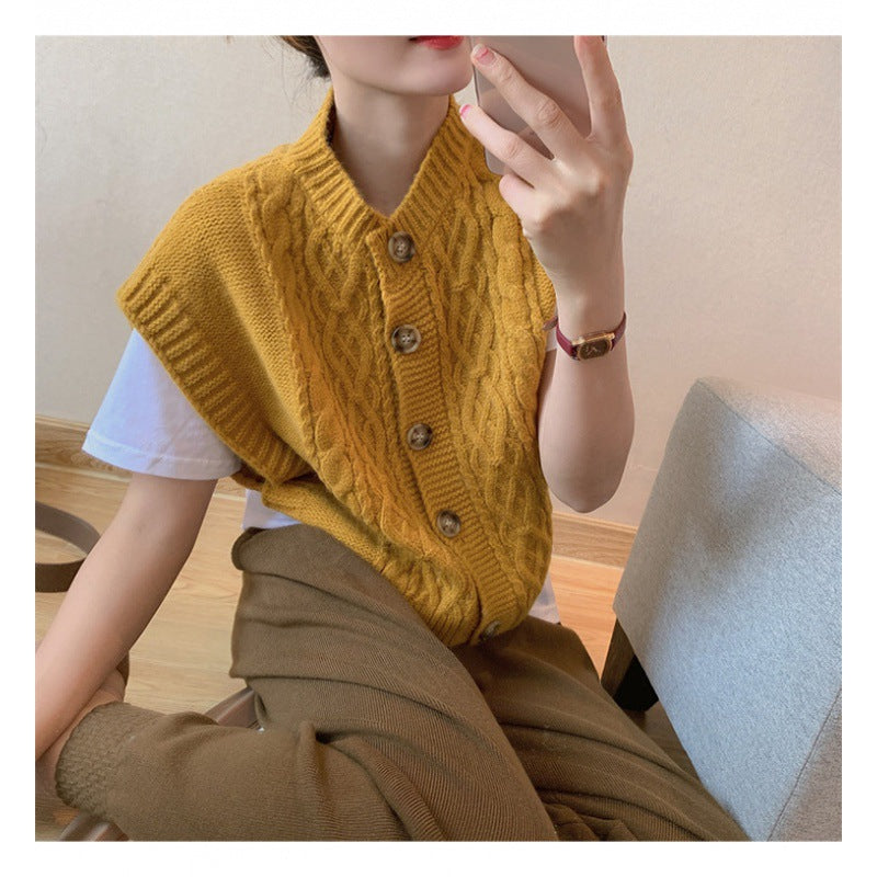 Gilet en tricot pour femme avec motif en relief Chic & Stil