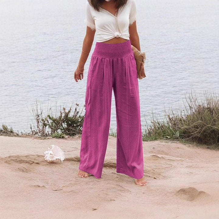 Ladies Wide Palazzo Pants Lune London