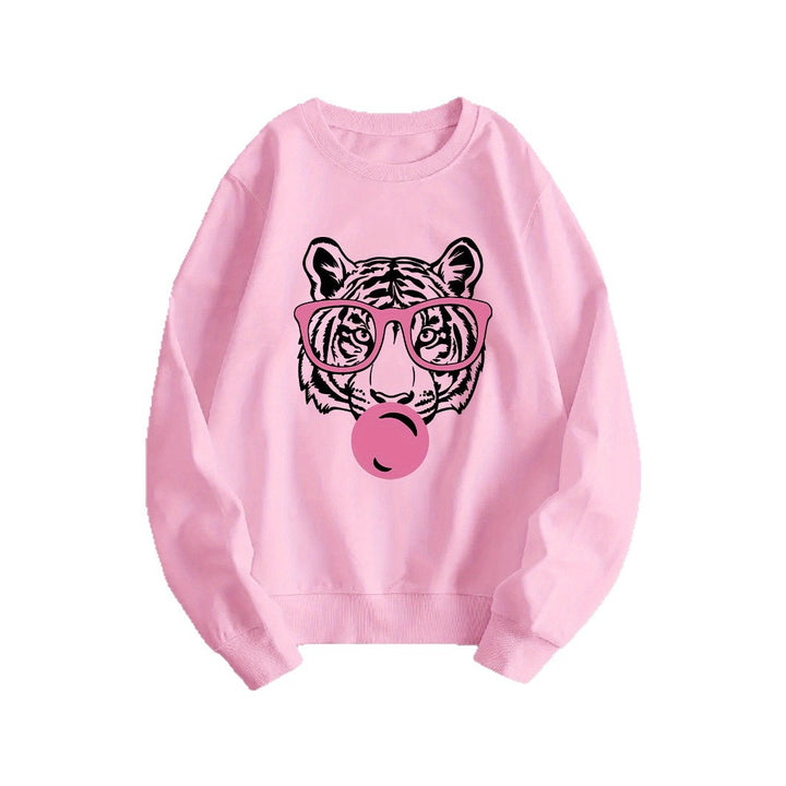 Sweat-shirt pour femmes avec design de tigre créatif et coupe décontractée Chic & Stil