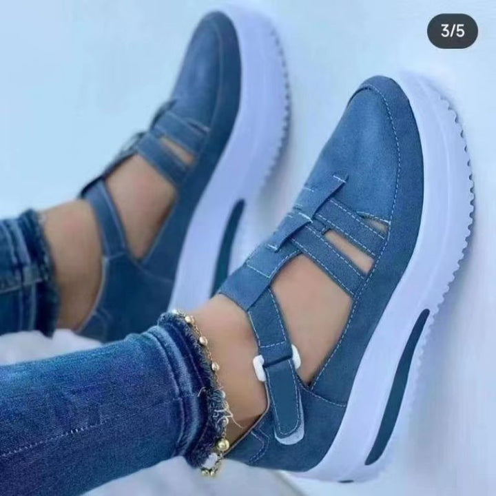 Chic and Style Elegant Slip-On Sneakers for Women with Ergonomic Strap System