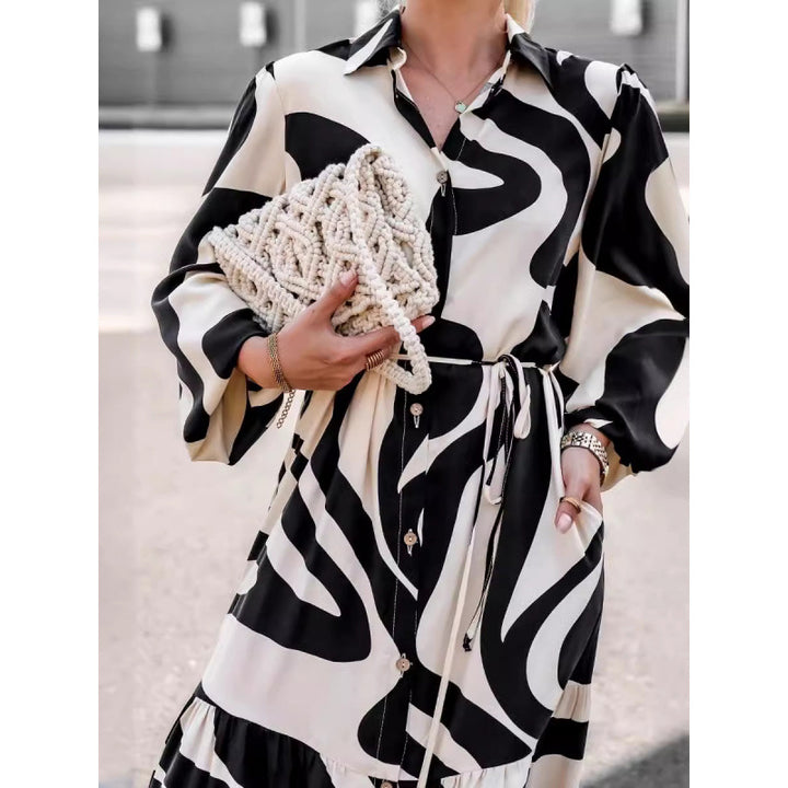 Women's Long Sleeve Shirt Dress Lune London