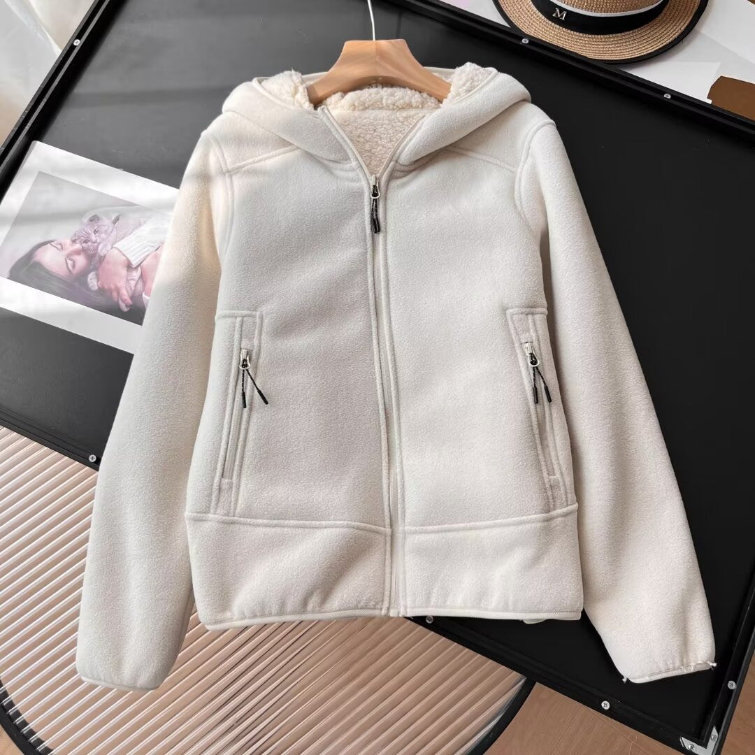 Veste en fleece pour femmes avec doublure intérieure confortable et poches zippées pratiques Chic & Stil