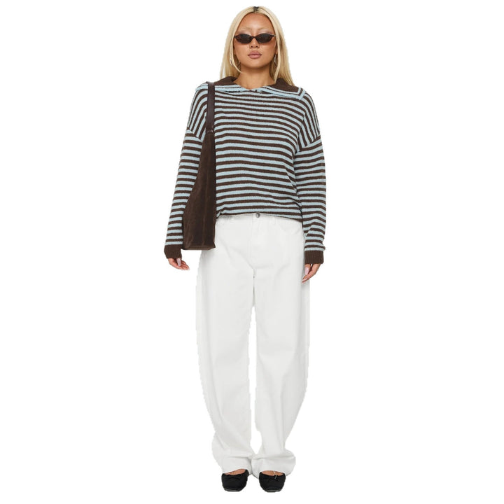 Striped hoodie for ladies with casual fit and soft material Lune London