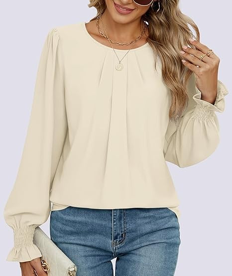 Blouse élégante pour dames avec manches bouffantes Chic & Stil