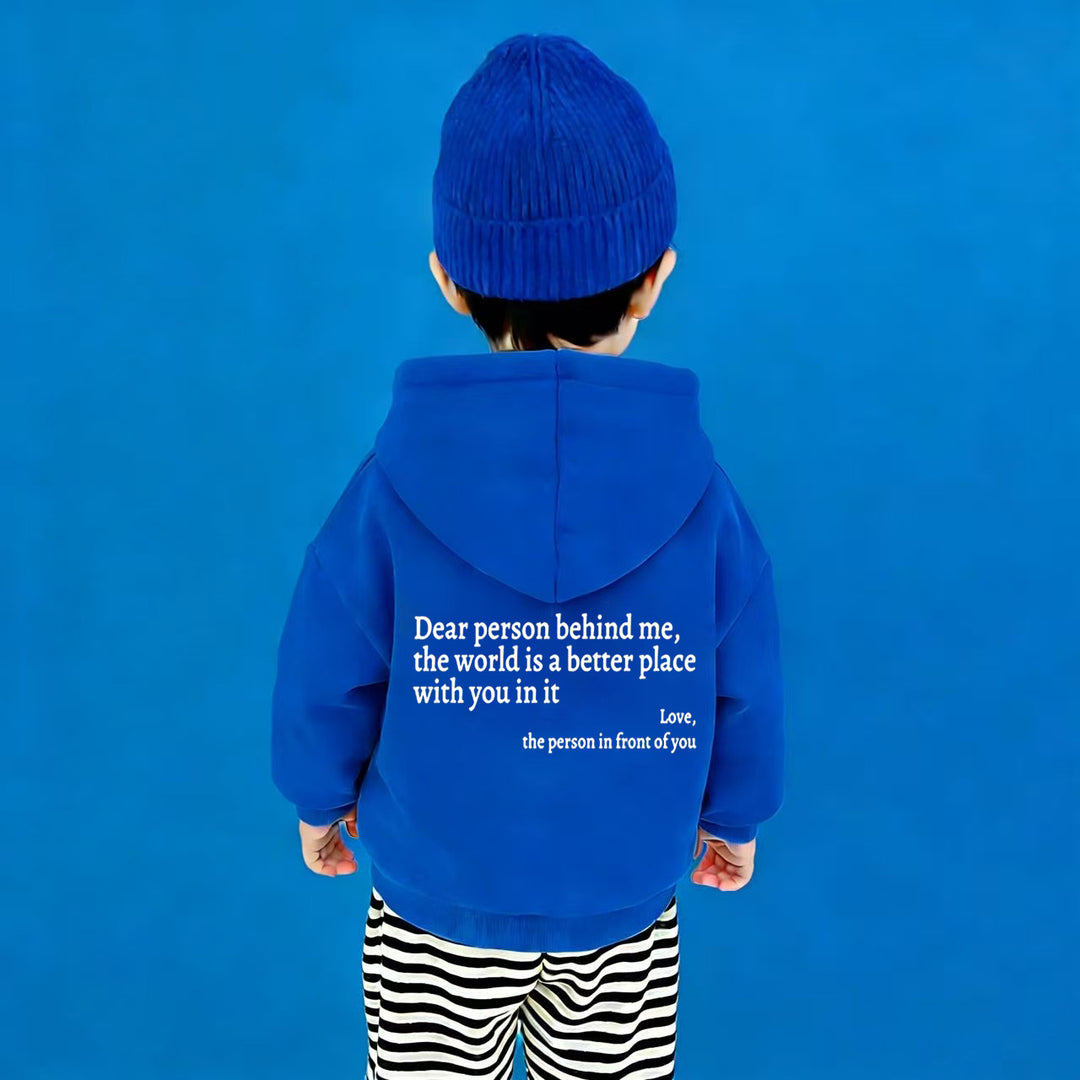 Sweat-shirt à capuche pour femmes avec lettrage motivant et coupe décontractée Chic & Stil