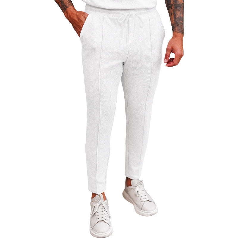 Sports jogger pants for men with elastic waistband and zip pockets Lune London
