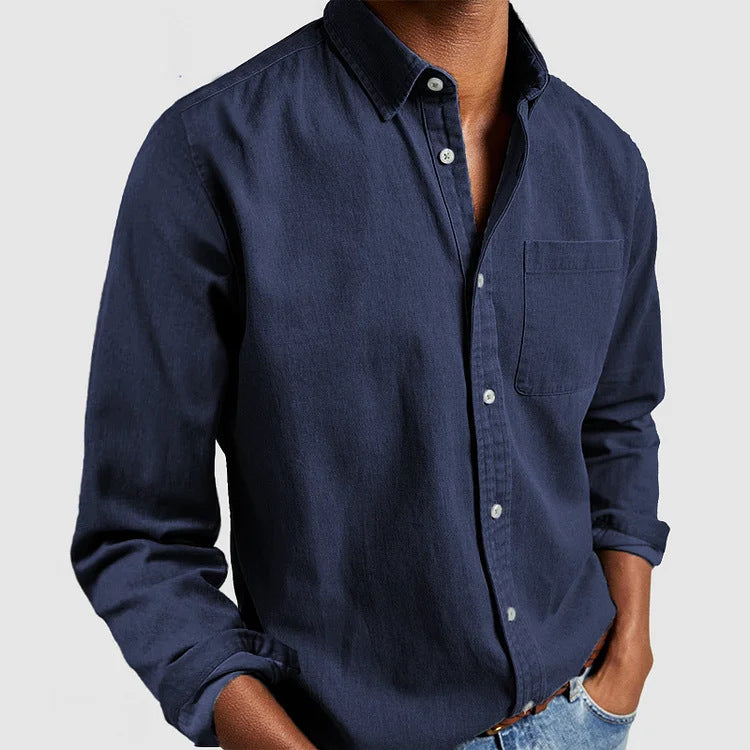 Casual shirt for men in lightweight cotton fabric Lune London