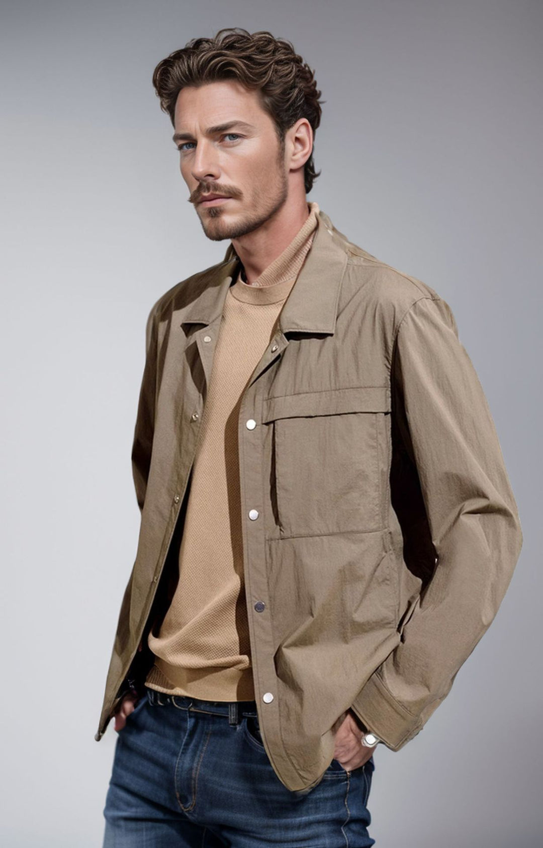 Chic and Stylish Utility Jacket for Men