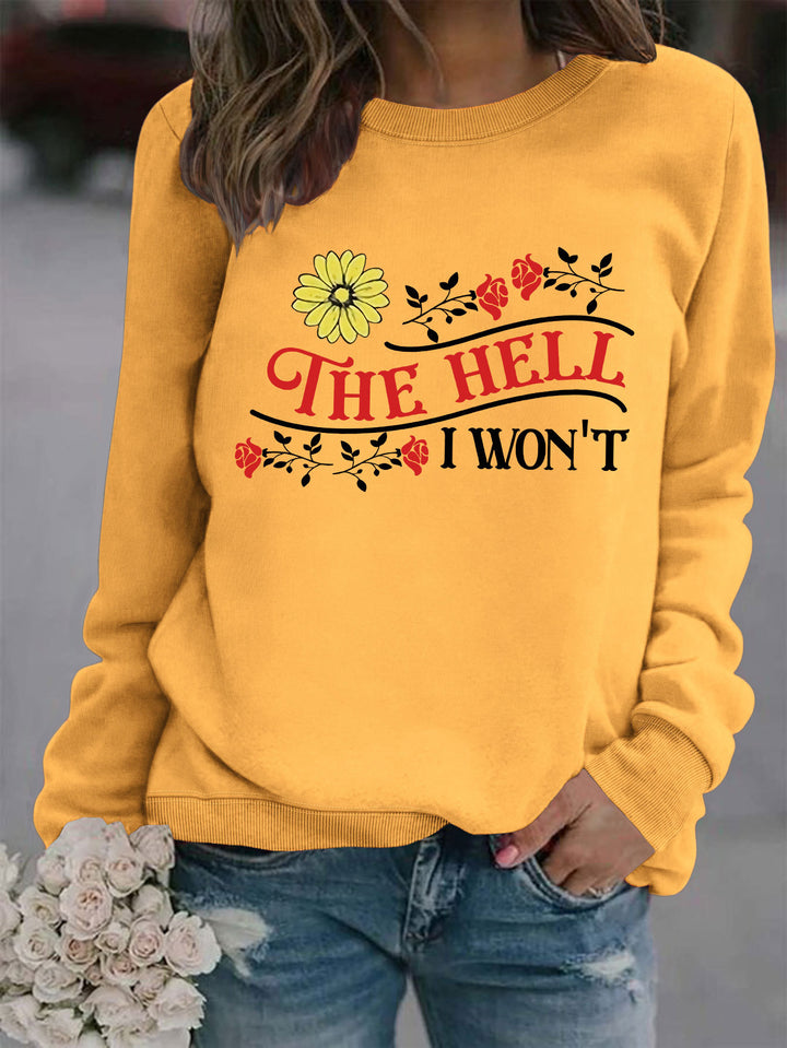 Sweatshirt pour femmes avec motif ludique et coupe confortable Chic & Stil