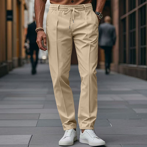 Casual men's jogger pants with elastic waistband and practical side pockets Lune London