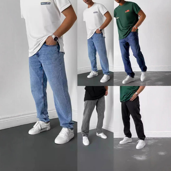 Casual men's jeans with modern relaxed fit and versatile washes Lune London